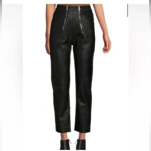 Stella McCartney Black Faux Leather Pants